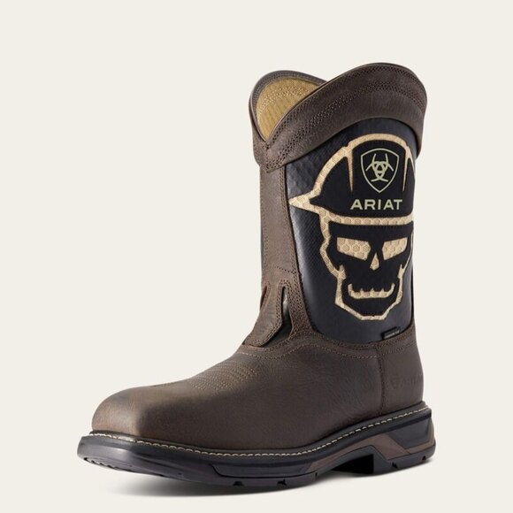 Ariat Workhog XT VentTEK Bolt Western Boot Distressed Tan/Ole Bl 並行輸入品 Ariat Workhog VentTEK Carbon Toe Work Boot